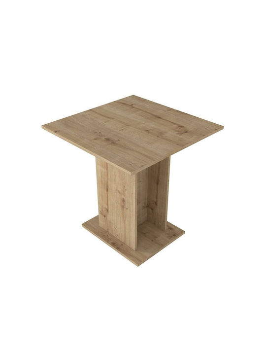 Allos Τετράγωνο Τραπέζι Τραπεζαρίας Ξύλινο Sapphire Oak 75x75x77εκ.