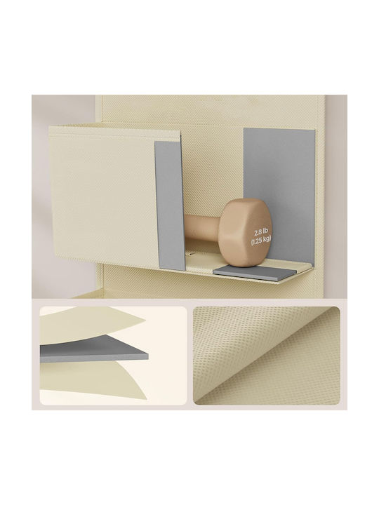 Songmics Door Hook 4 Slots Metallic 33.5x12x100cm