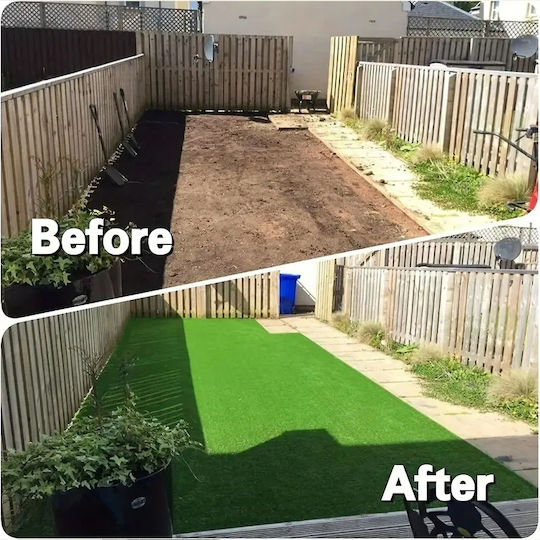 Artificial Grass In Tiles Green Beautiful 30x30cm Connected Pleasant Feet