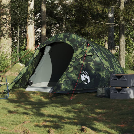 vidaXL Camping Tent Tunnel Green for 3 People 280x194x115cm Variation