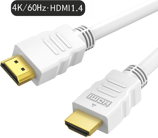 Cabletime Cable HDMI male - HDMI male 1m White