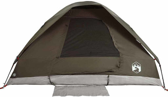 vidaXL Campingzelt Iglu Braun für 2 Personen 220x156x123cm