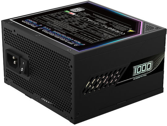 Gigabyte Aorus Elite P1000W 1000W Μαύρο Τροφοδοτικό Υπολογιστή Full Modular 80 Plus Platinum