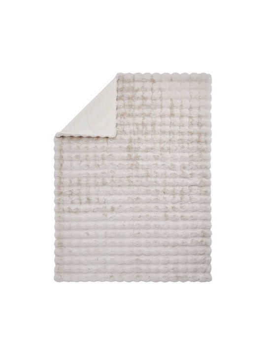 Butlers Belle Epoque Pătură Polar Fleece Simplă 150x200 cm Bej