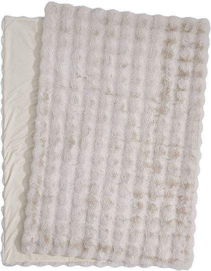 Butlers Belle Epoque Blanket Fleece Single 150x200cm Beige