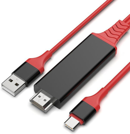 Αντάπτορας Type-c Hdtv Usb Καλώδιο 4k 30hz