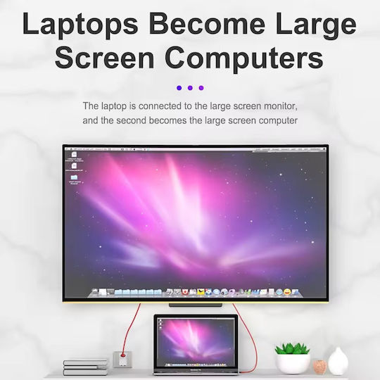 Αντάπτορας Type-c Hdtv Usb Καλώδιο 4k 30hz