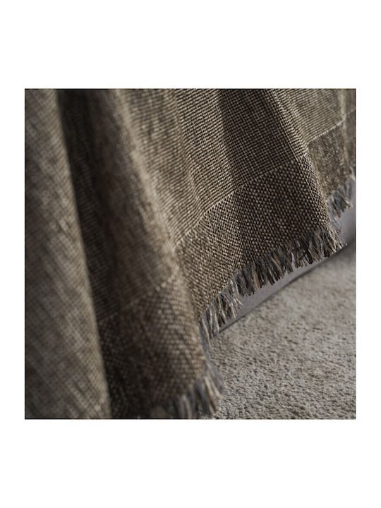 Gofis Home Valkyrie Sofa Throw Chenille 180x250cm Dark Chocolate 234/41