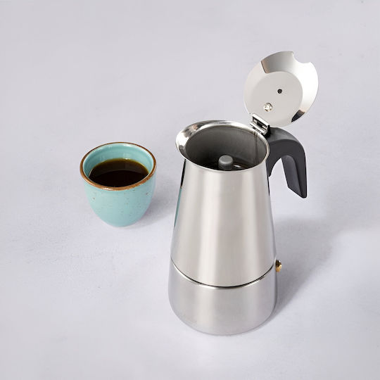 Xavax Ηλεκτρικό Μπρίκι Espresso 4cups Inox Ασημί