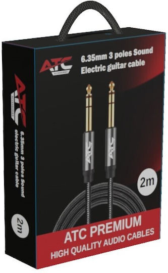 ATC Cable 6.3mm male - 6.3mm male 2m Gold (02.008.0149)
