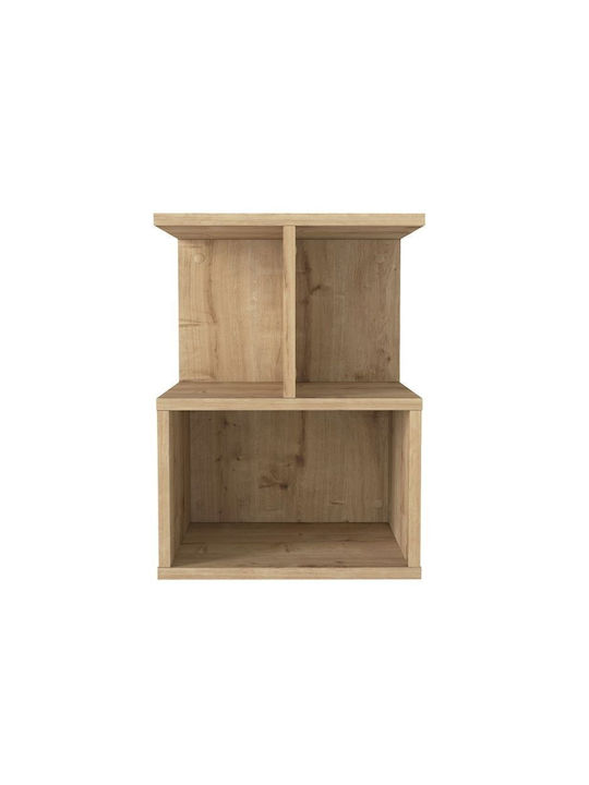 Κομοδίνο Entiero Ξύλινο Μπεζ 39.8x35x54.6cm