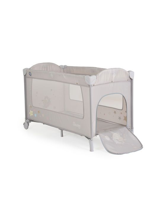 Moni Playpen 2 Levels with Changing Table & Mattress Gray 60x120cm