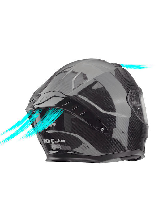 RO1 Motorradhelm Volles Gesicht DOT / ECE 22.06 1380gr