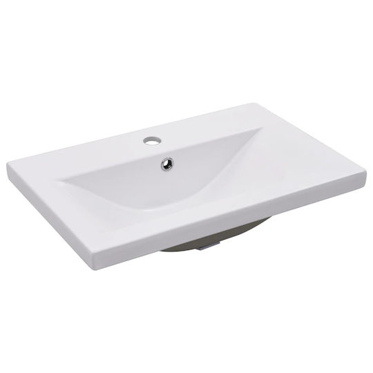vidaXL Πάγκος με Νιπτήρα, Καθρέπτη & Στήλη Μ61xΒ18.5xΥ39.5cm Γκρι