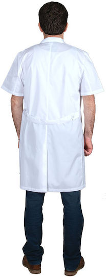 Alezi Unisex Ιατρική Ρόμπα Λευκή