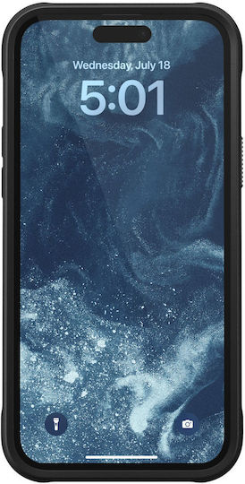 Nomad Back Cover Silicon Negru (iPhone 15 Plus / 16 Plus)