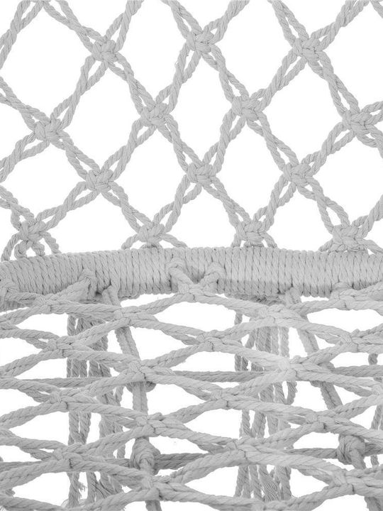 Leagăn suspendat fotoliu cu pernă material textil Gri Rezistență până la 150kg L79xL80xH120cm