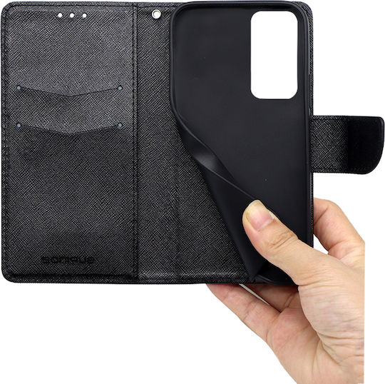 Sonique Trend Wallet Synthetic Leather Black (Edge 20TCL 20L / 20L+ / 20 5G / 20S)