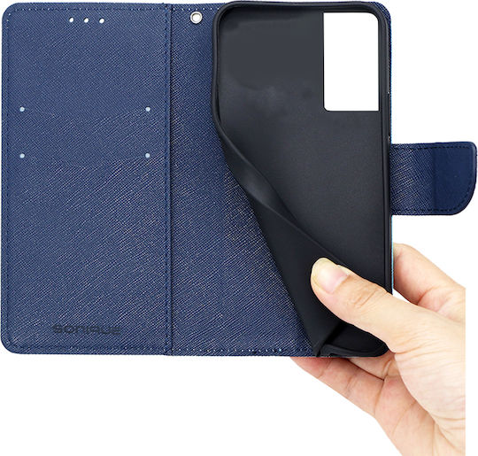 Θήκη Πορτοφόλι Sonique Trend Wallet Tcl 50 Se Κόκκινο Σκούρο Μπλε