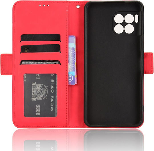 Husă cu clapetă T Phone 2 Pro 5G cu slot pentru card Roșu