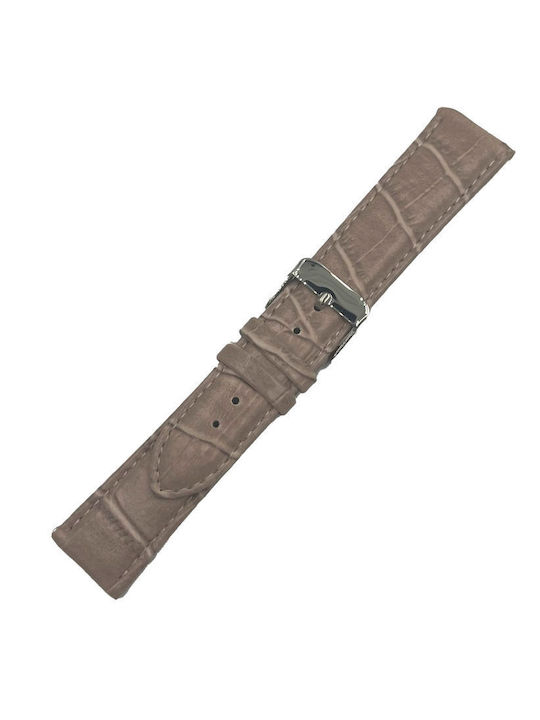 ByLeather Δερμάτινο Λουράκι Μπεζ 22mm