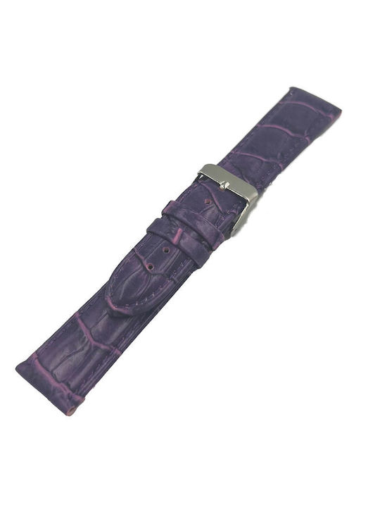 ByLeather Leather Strap Purple 22mm
