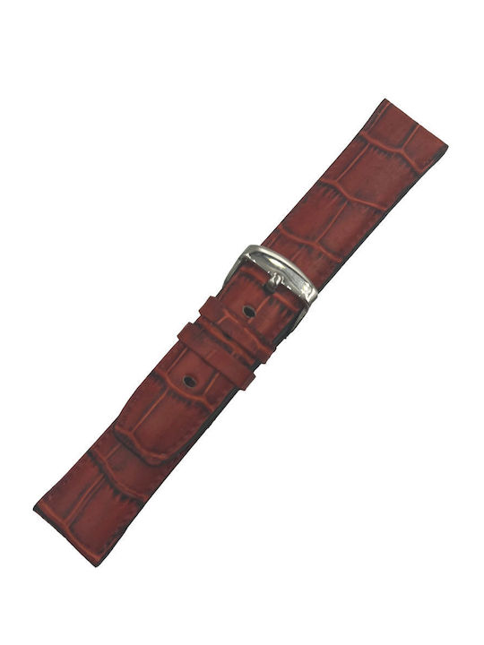 ByLeather Δερμάτινο Λουράκι Πορτοκαλί 22mm