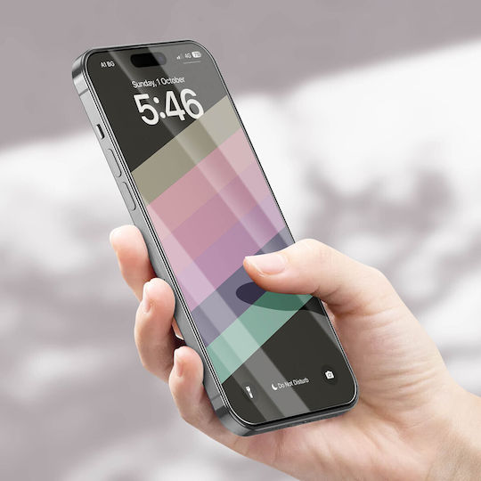 Panzerglas iPhone 15 9H 4smarts Second Glass Transparent
