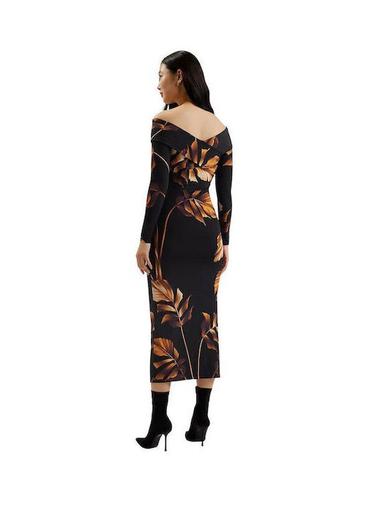 Ted Baker Midi Dress Black