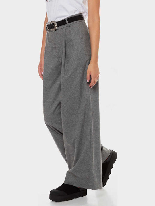 Demi Damen Stoff Hose Gray