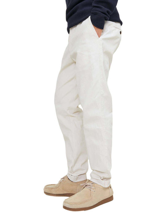 Marco Men's Chino Slim Fit Trousers Bright White