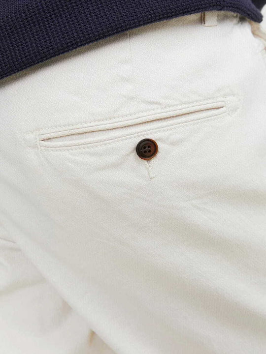 Marco Men's Chino Slim Fit Trousers Bright White