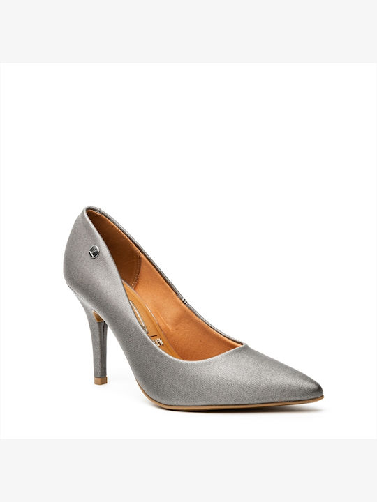 Vizzano Pointed Toe Gray Heels