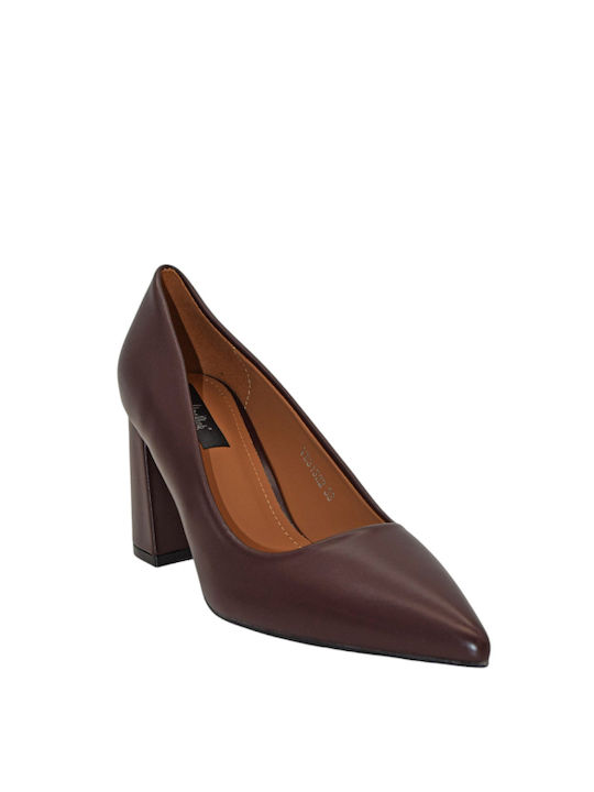 Morena Spain Pointed Toe Burgundy Medium Heels