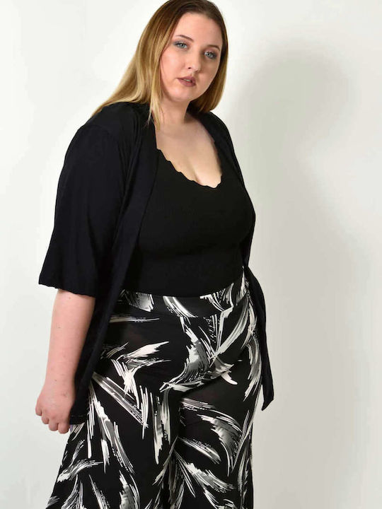 Lightweight Solid Black Kimono 24427