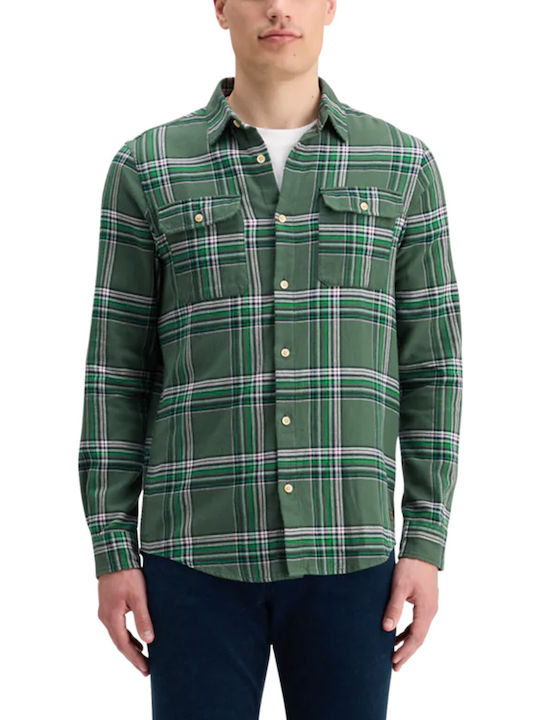 Scotch & Soda Flanell Hemd Green, Pink, Khaki