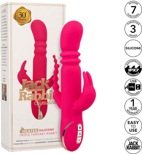 Calexotics Jack Δονητής Rabbit με Remote Control Ροζ