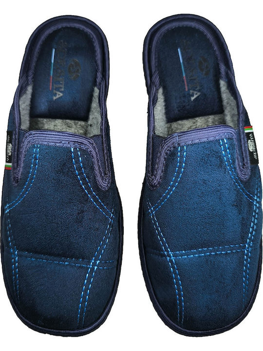 Anatomische Damen Hausschuhe Blau