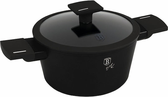 Matte Black Collection Stockpot Made of Aluminum 2.5lt / 20cm BH-8187