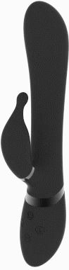 Vibrator Kaninchen mit Fernbedienung Schwarz