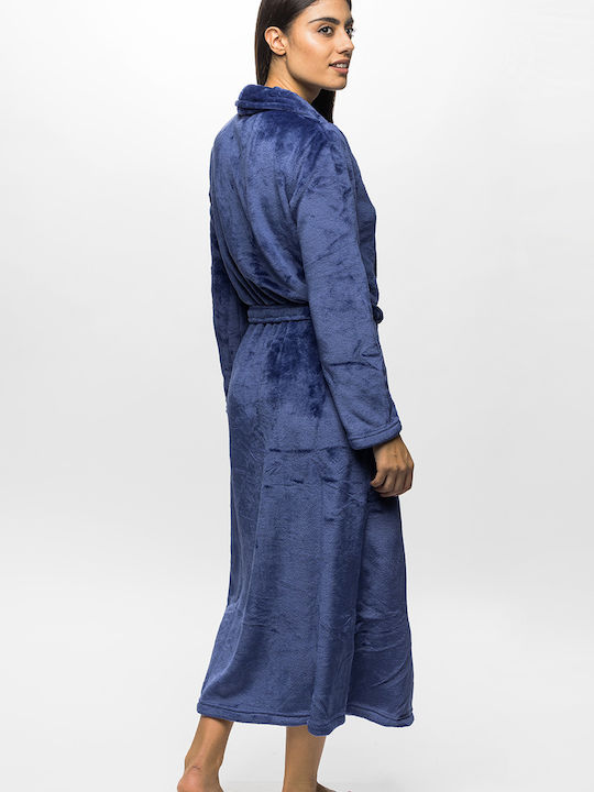 Noidinotte Winter Women's Robe Blue