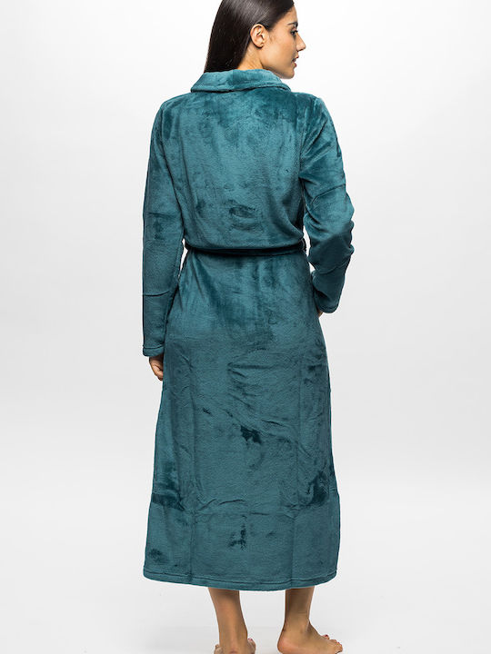 Noidinotte Winter Women's Robe Green