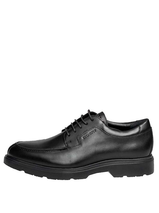 Stonefly Men's Leather Casual Shoes Black