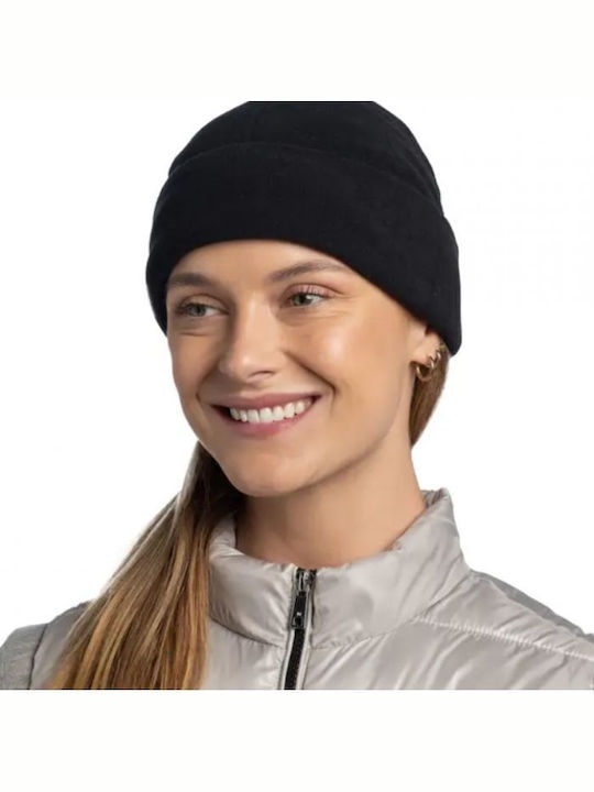 Polar Prints Beanie Fleece Beanie Knitted in Black color