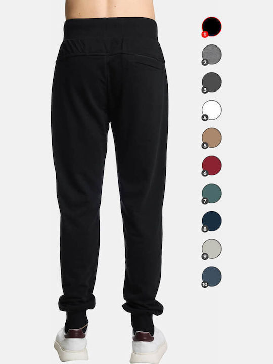 Sweatpants with Elastic Black
