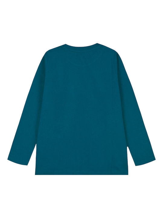 Energiers Children's Blouse Long Sleeve Petrol