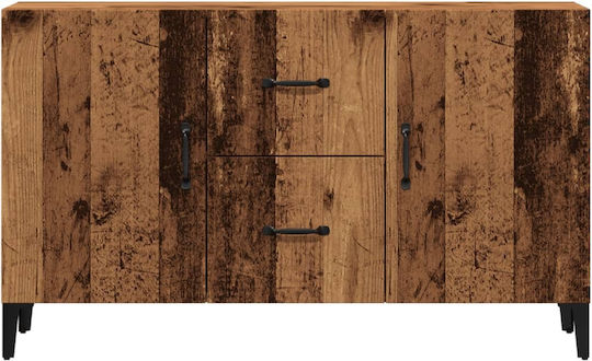 Μπουφές Ξύλινος με Συρτάρια Καφέ 100x36x60cm