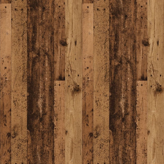Μπουφές Ξύλινος με Συρτάρια Καφέ 100x36x60cm