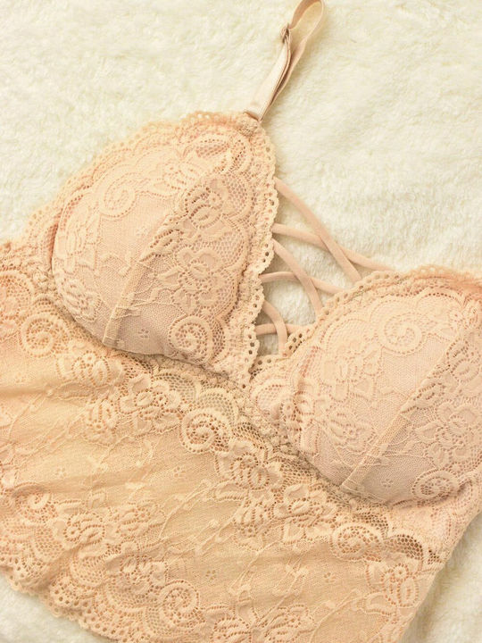 Potre Bralette Beige Женски бралет сутиен
