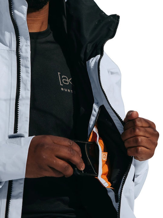 Burton Ak Cyclic 10002111021 Ανδρικό Μπουφάν Gore-Tex για Σκι & Snowboard Γκρι